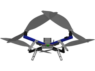 Arducopter Quadcopter 3D Model preview