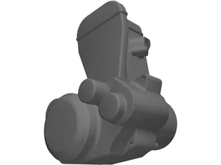 Suzuki DR-Z 400 Engine 3D Model preview