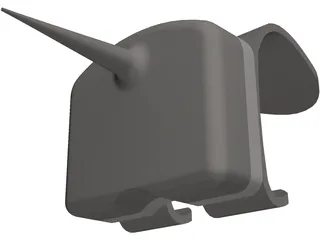 Knee Implant 3D Model preview