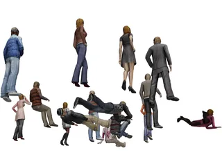 People Collection 3D Model preview