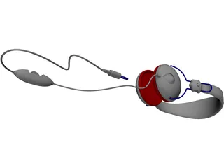 Senheisser Headphones 3D Model preview