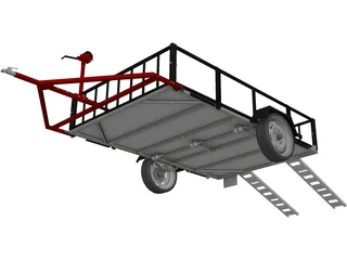 Multi-Purpose Trailer 3D Model preview