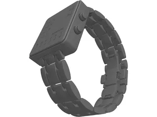 Binary Watch 3D Model preview