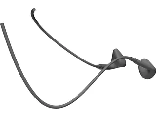 Apple iPhone 5 Earbuds 3D Model preview