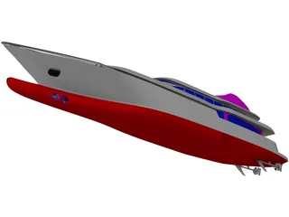 Yacht 62 3D Model preview