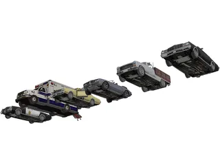 Cars Collection 3D Model preview