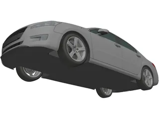Peugeot 508 (2011) 3D Model preview