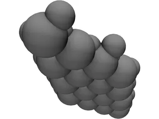 Water Molecule 3D Model preview
