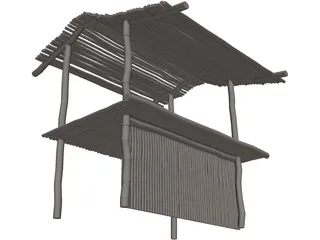 Bamboo Bar 3D Model preview