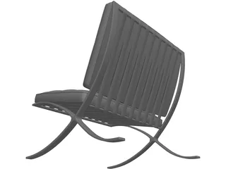 Barcelona Chair 3D Model preview