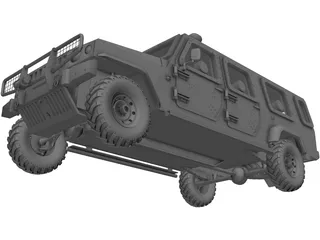 Jeep Agrale Double Cab 3D Model preview