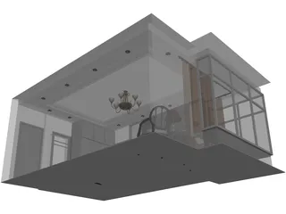 Bedroom Interior 3D Model preview