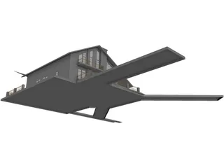 Living House 3D Model preview
