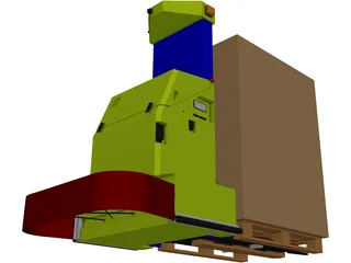 Automated Guided Vehicle [AGV] 3D Model preview