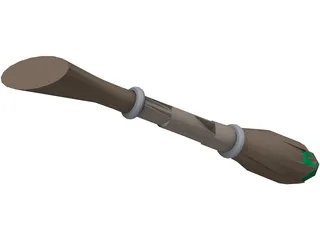Staff Of Earth and Stone 3D Model preview