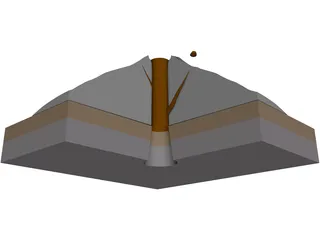Volcano 3D Model preview