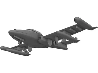 Cessna A37 Dragonfly 3D Model preview