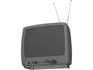 TV Set 3D Model preview