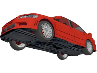 Mitsubishi Lancer Evolution VII 3D Model preview