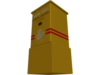 Post Box 3D Model preview