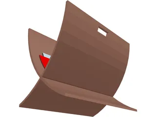 Magazine Holder 3D Model preview