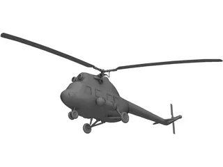 Mil Mi-2 Hoplite 3D Model preview