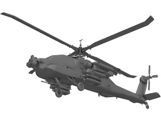 Boeing AH-64D Apache Longbow 3D Model preview