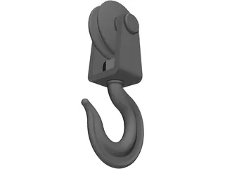 Hook and Pulley 3D Model preview
