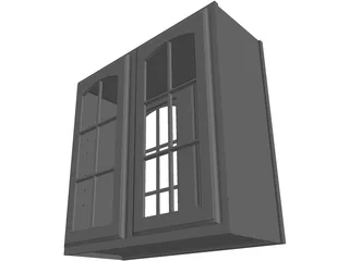 Cabinet Wall 3D Model preview