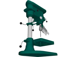 Drilling Machine 3D Model preview