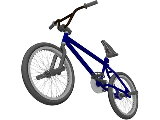 Bike BMX Trial 3D Model preview