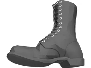 Boot Combat 3D Model preview