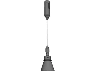 Cable Hung Light 3D Model preview