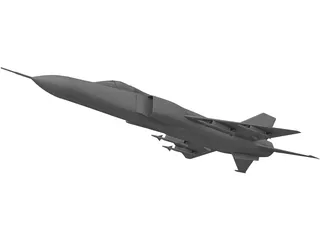 Shenyang J-8 3D Model preview