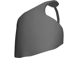 Baseball Catcher Body Guard 3D Model preview
