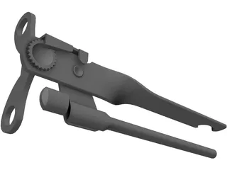 Can Opener 3D Model preview