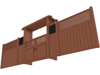Garden Gate 3D Model preview