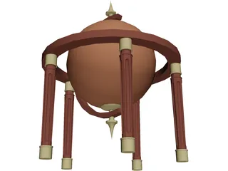 Mappemonde (1900) 3D Model preview