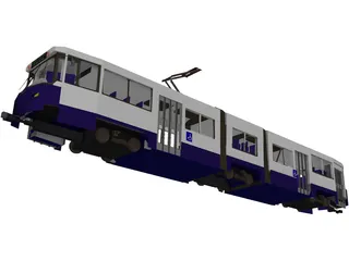 Streetcar 3D Model preview