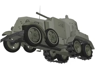 BA-10 Winter 3D Model preview