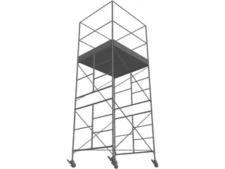 Rolling Tower 3D Model preview