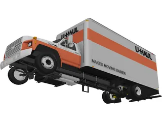 Uhaul Truck 3D Model preview