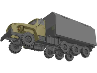 Ural Truck 3D Model preview