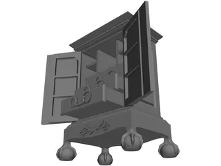 Cabinet of Curiosities 3D Model preview