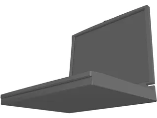Notebook Toshiba 3D Model preview