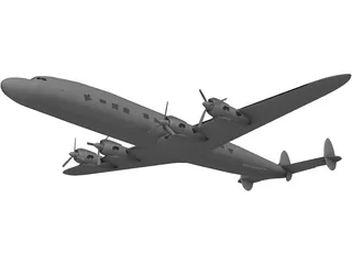 Lockheed C-121 Constellation 3D Model preview
