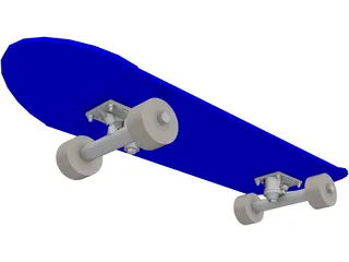 Skateboard 3D Model preview