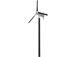 Wind Turbine 3D Model preview