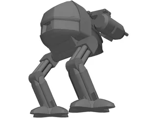 RoboCop Cyborg 3D Model preview