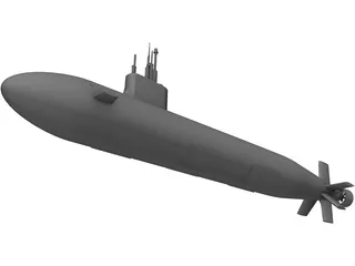 Seawolf 3D Model preview